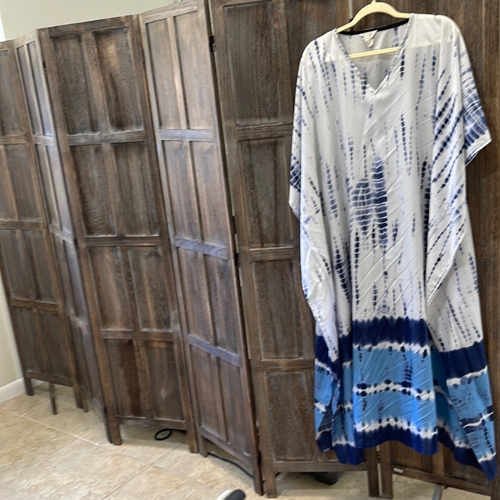Tie dyed Kaftan/Swim Coverup